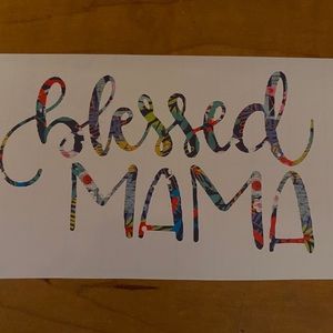 Blessed mama decal